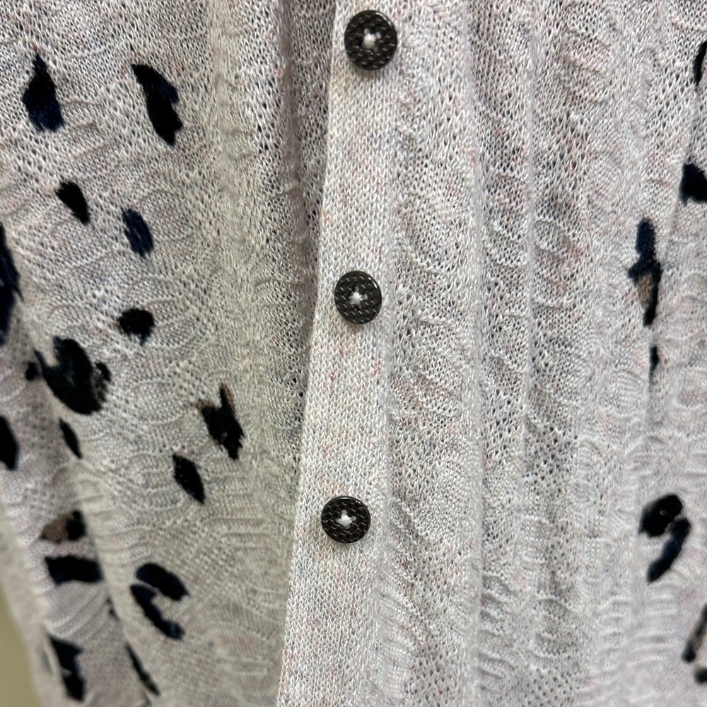 Leopard Print Button Front Cardigan - image 3
